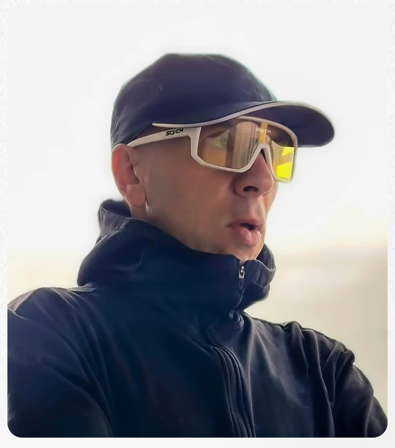 Oculos de sol amarelo polarizado